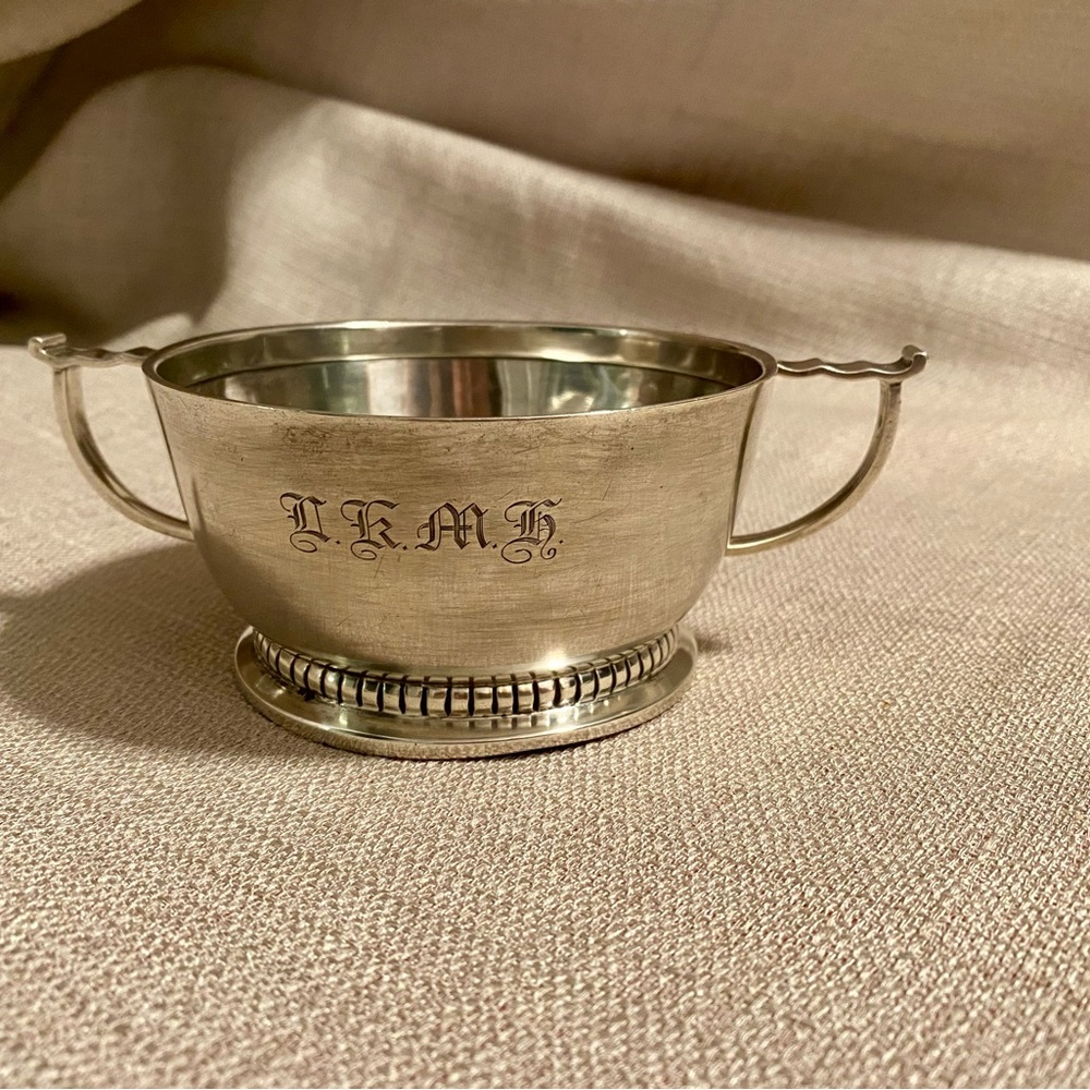 Antique Deakin&Francis Sterling Silver Sugar Bowl (Birmingham, England 1901)